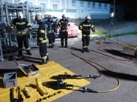 Übung hydraulisches Rettungsgerät - Ausbildungsgruppe 3