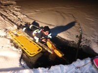 Einsatzübung Personenrettung nach Eiseinbruch